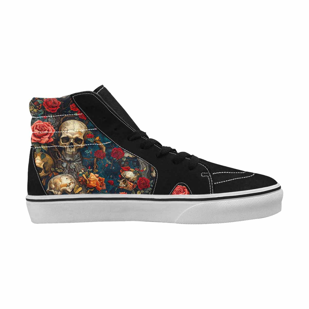 MEN'S More Overlapping Ontop Each High Top Canvas Neon Fantasy Custom Shoes