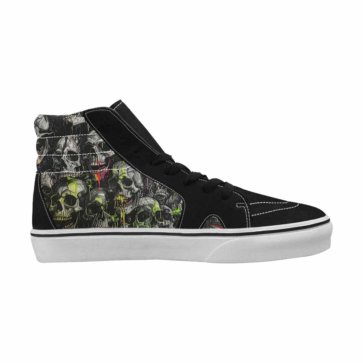 MEN'S Rainbow From Skull S High Top Canvas Surreal Custom Shoes