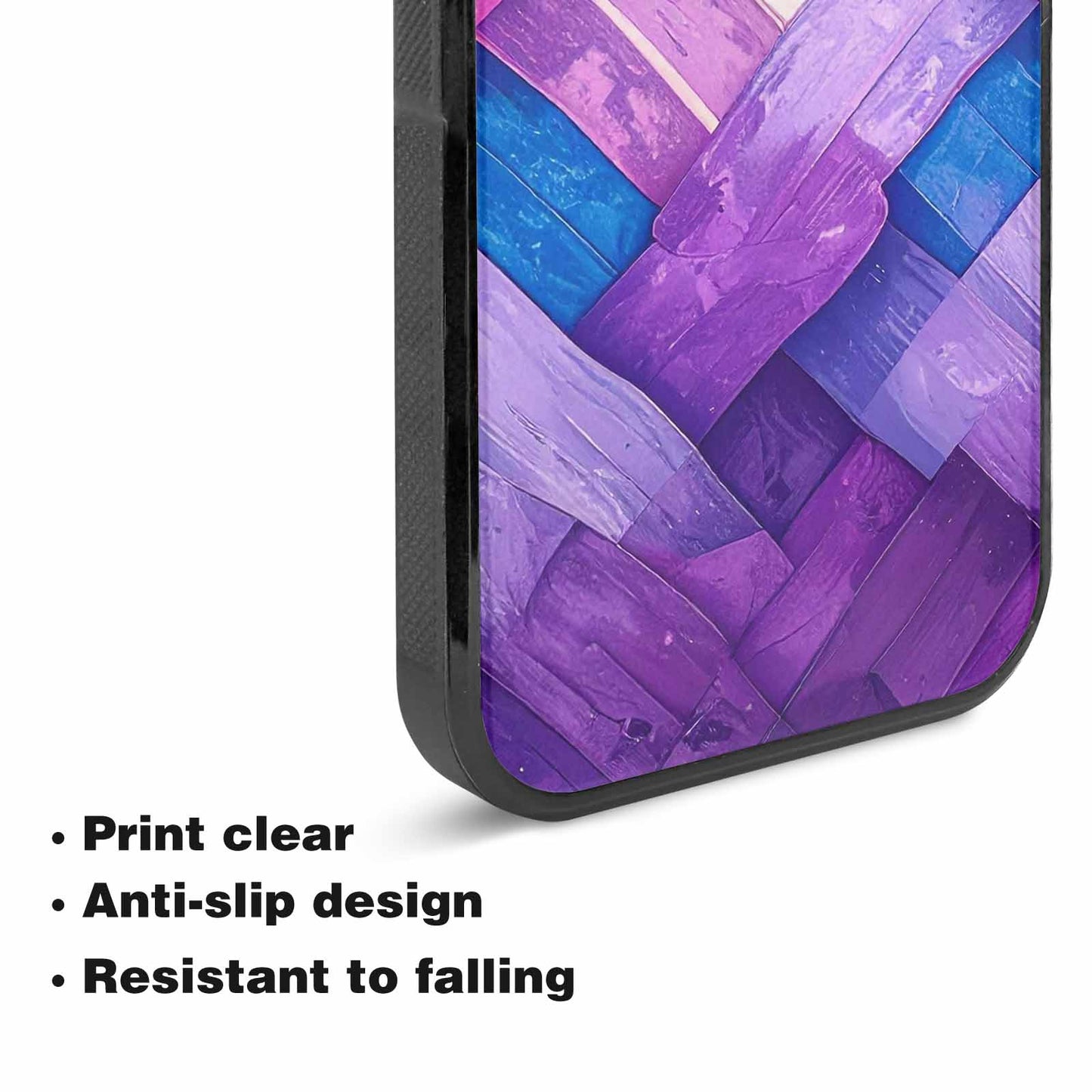 iPhone 15 Case — Bisexual Flag Color Theme Small Rainbow, Custom Designed Case Cover