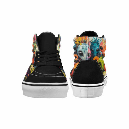 MEN'S Aliens High Top Canvas Vibrant Chaos Sneakers
