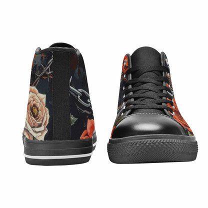 MEN'S Barbed Wire Chain High Top Canvas Dreamcore Custom Sneakers