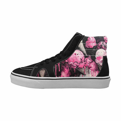 MEN'S Ice Cream Motif High Top Canvas Dreamlike Shoes