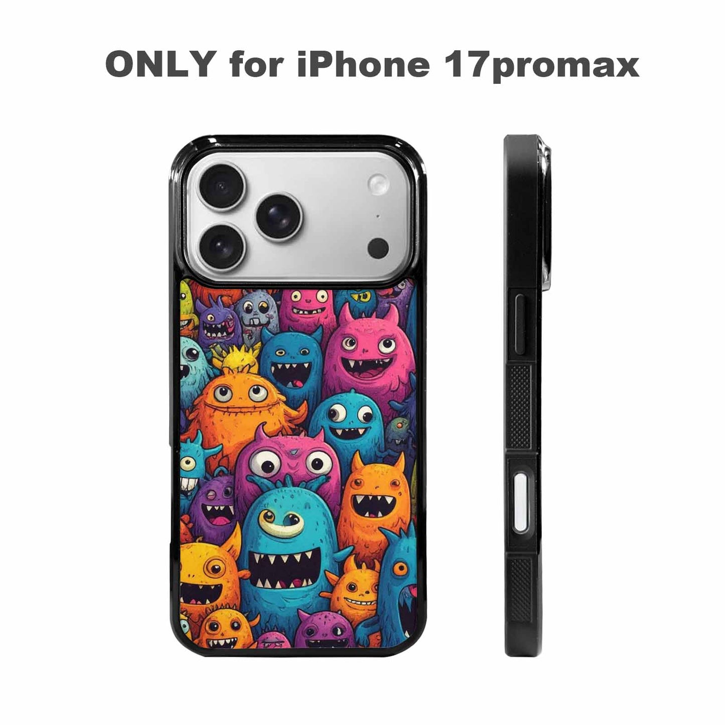 iPhone 17 Pro Max Case — Monsters (general) Cartoon Monsters Cartoon Cute, Custom Designed Case Cover