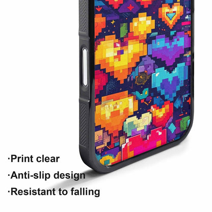 iPhone 17 Pro Max Case — Pixel Art Bit Burst Original Art, Original Design Phone Case