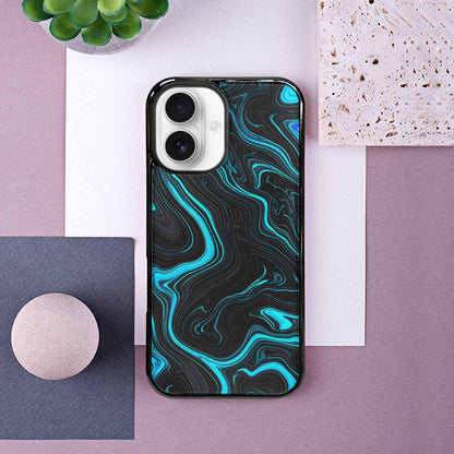 iPhone 16 Case — Freaky Marble Glow, Custom Phone Case