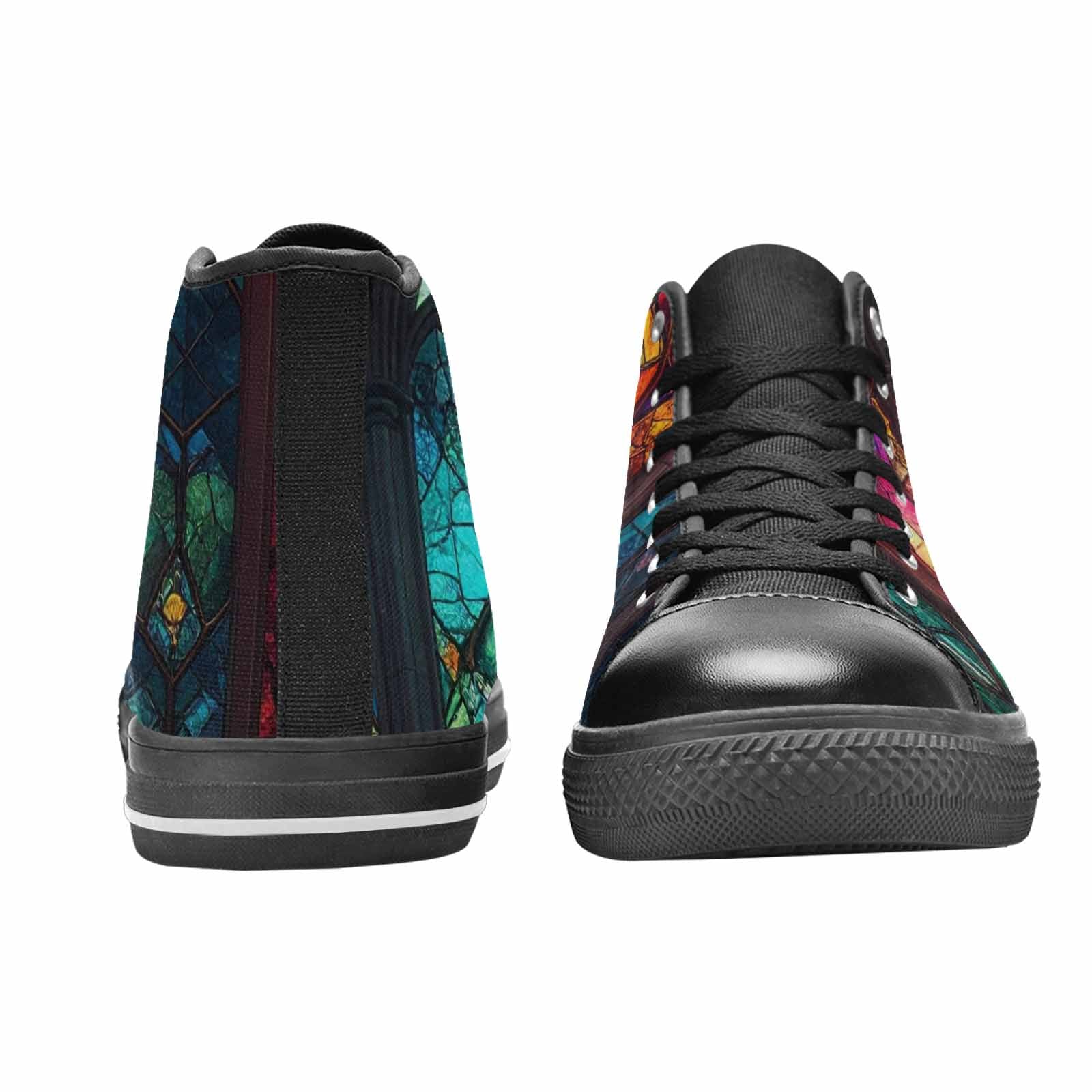 MEN'S Stained Glass Cathedral High Top Canvas Y2K Custom Sneakers