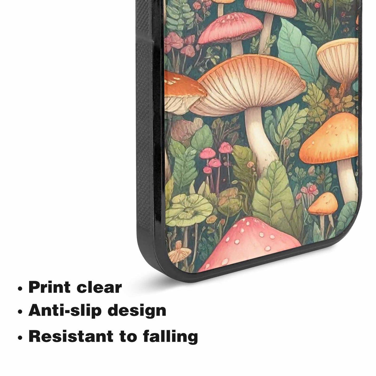 iPhone 15 Plus Case — Mushrooms Botanicalmushrooms P, Customized Protective Case