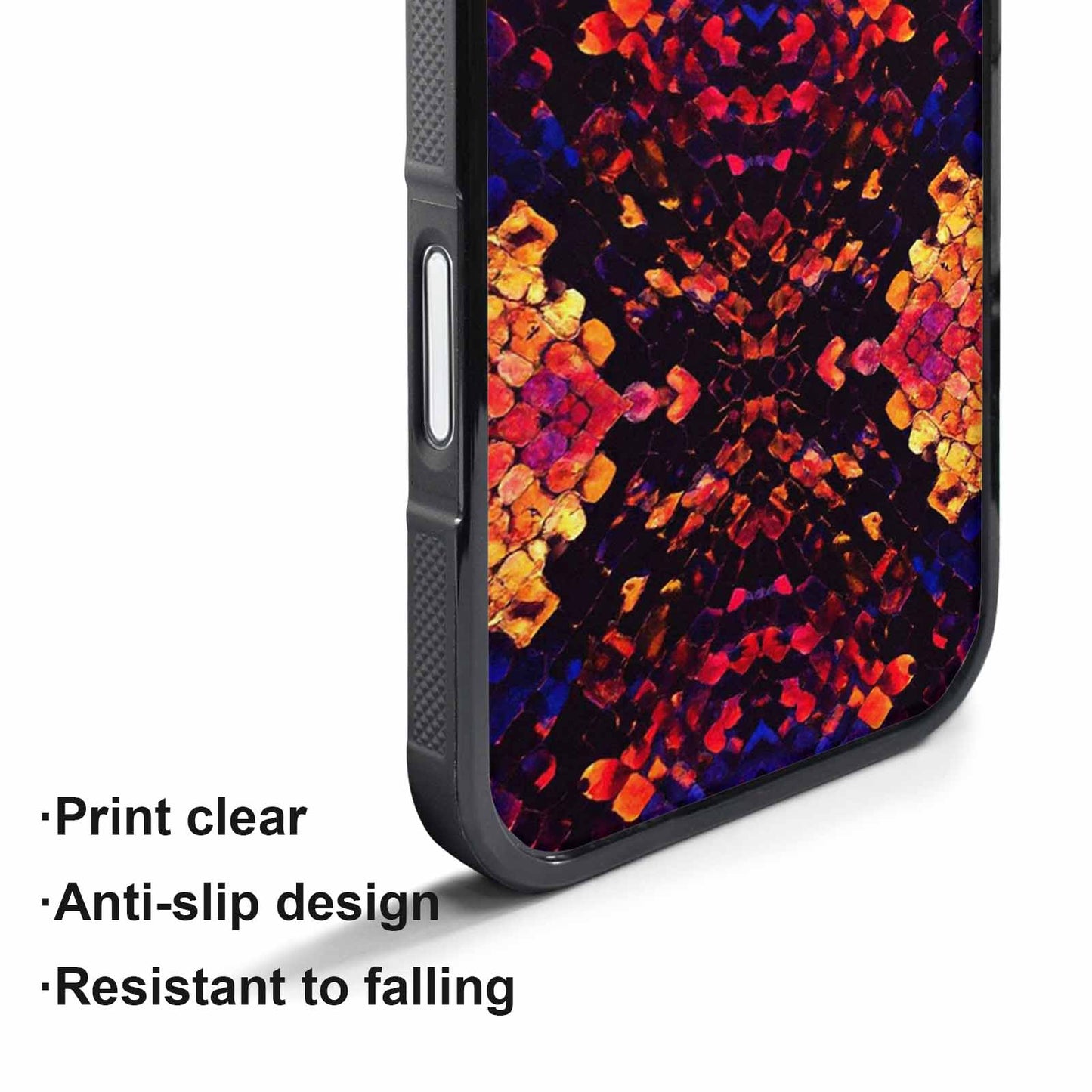 iPhone 17 Pro Case — Snake Print Dark Seamless Pattern Animal, Original Design Phone Case