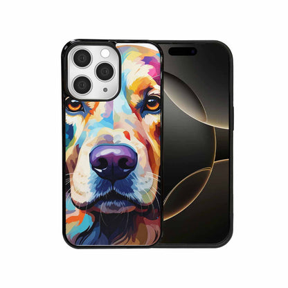 iPhone 15 Pro Max Case — Golden Retriever Watercolor Art Pattern, Custom Designed Case Cover