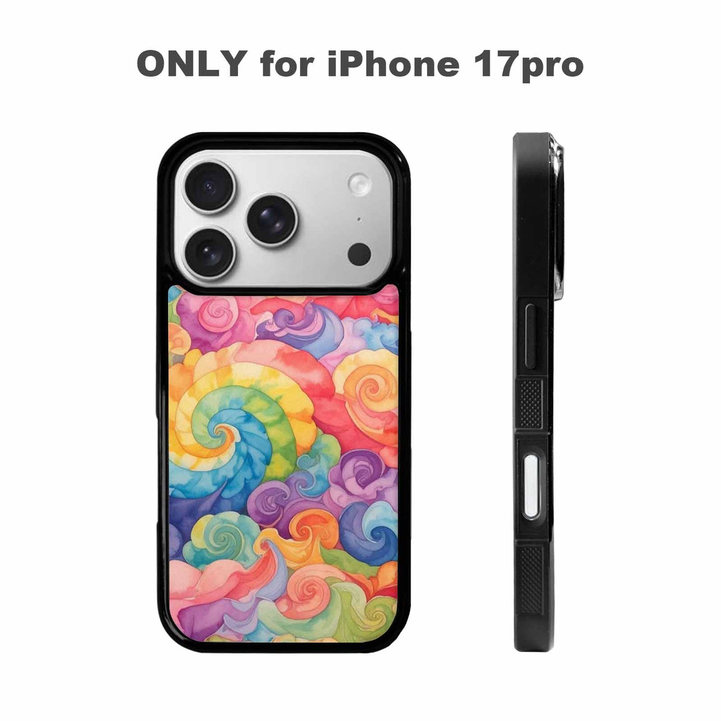 iPhone 17 Pro Case — Tie Dye Swirls Tie Dye Tie, Custom Designed Case Cover
