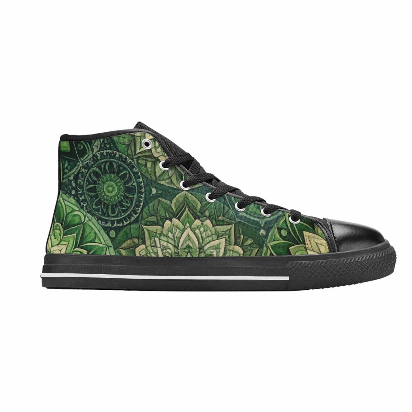 WOMEN'S Mandala High Top Canvas Grunge Shoes