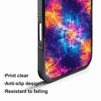 iPhone 17 Pro Case — Tie Dye Galaxy Art Seamless Tie, Customized Protective Case