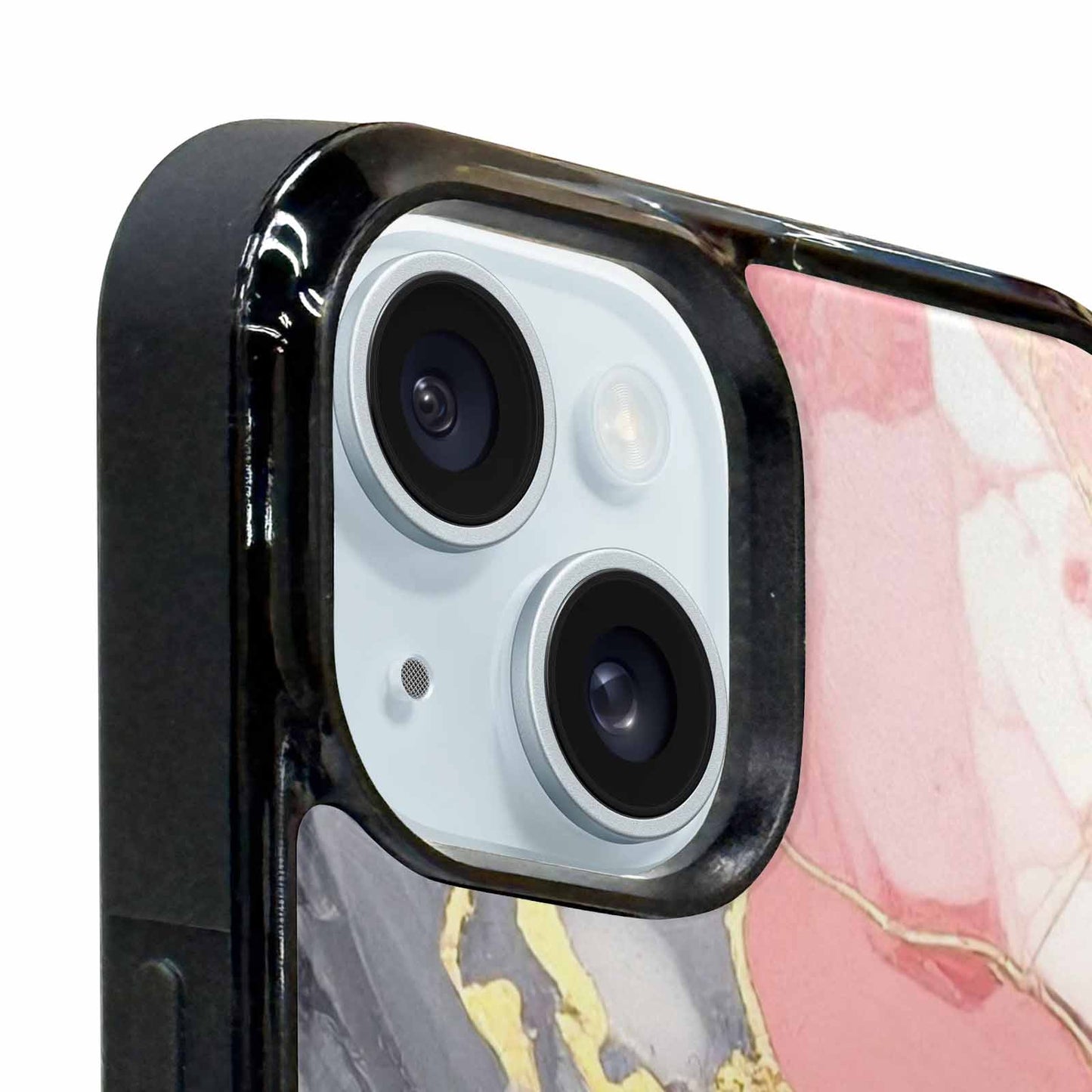 iPhone 15 Plus Case — Marble Vein Marble Veins Pattern Hundreds, Customized Protective Case