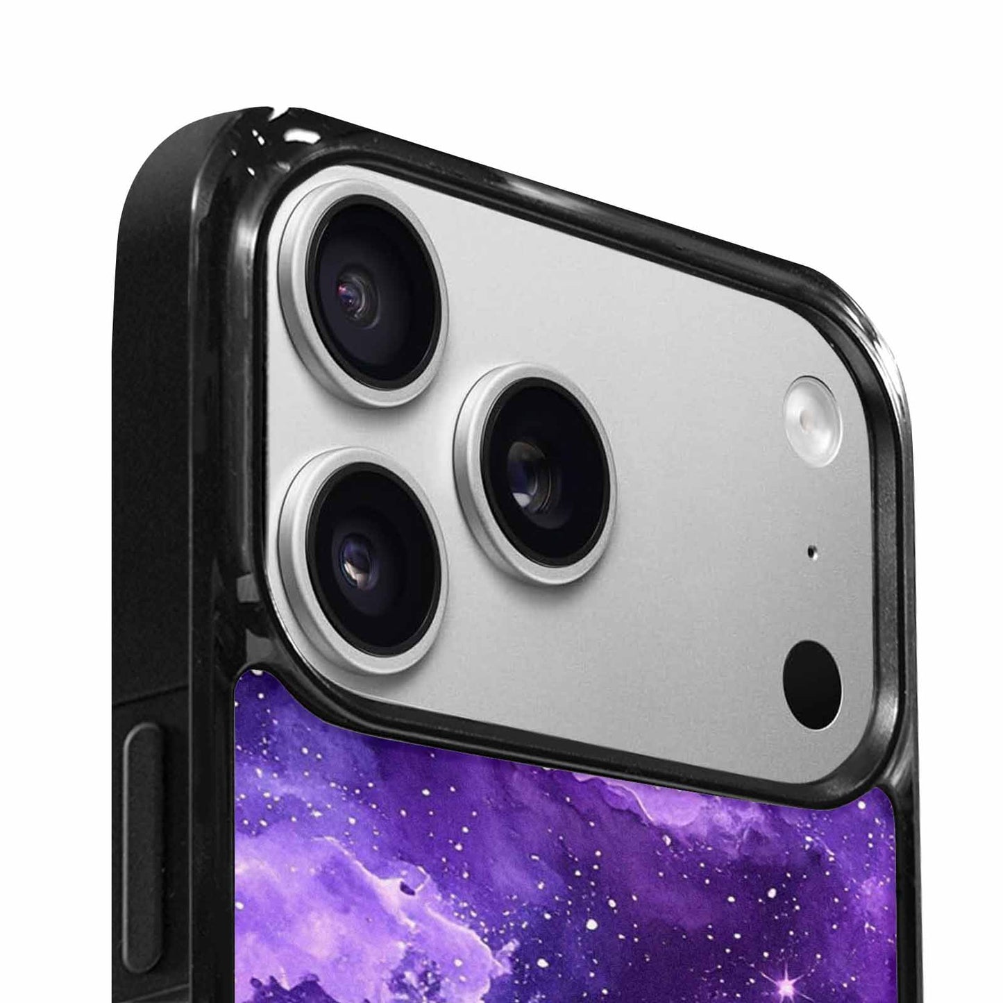 iPhone 17 Pro Max Case — Galaxy Art Purple Nebula Galaxy Space, Custom Designed Case Cover