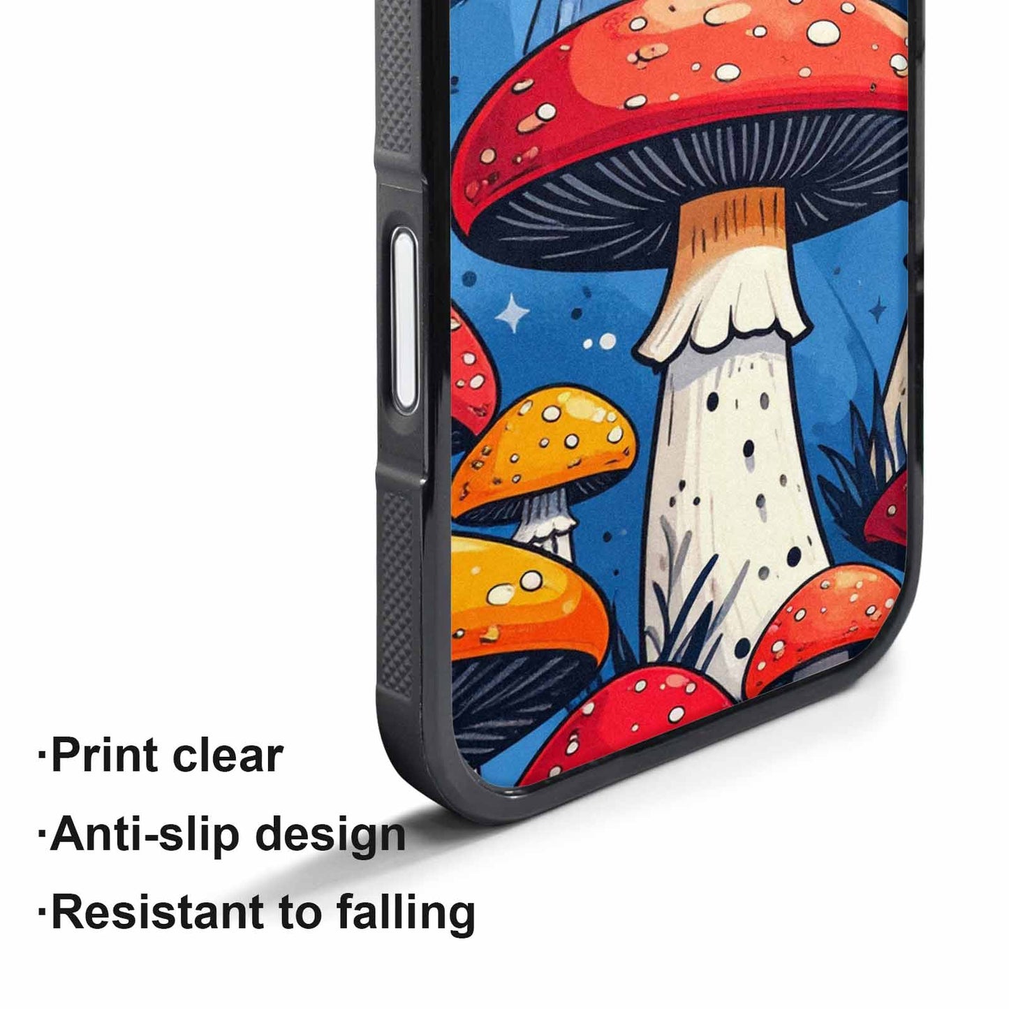 iPhone 17 Air Case — Vivid Winter Mushroom Seamless Cartoon Cute, Custom Print Case Cover