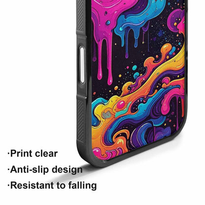 iPhone 17 Case — Neon Drip Galaxy Space, Custom Designed Case Cover
