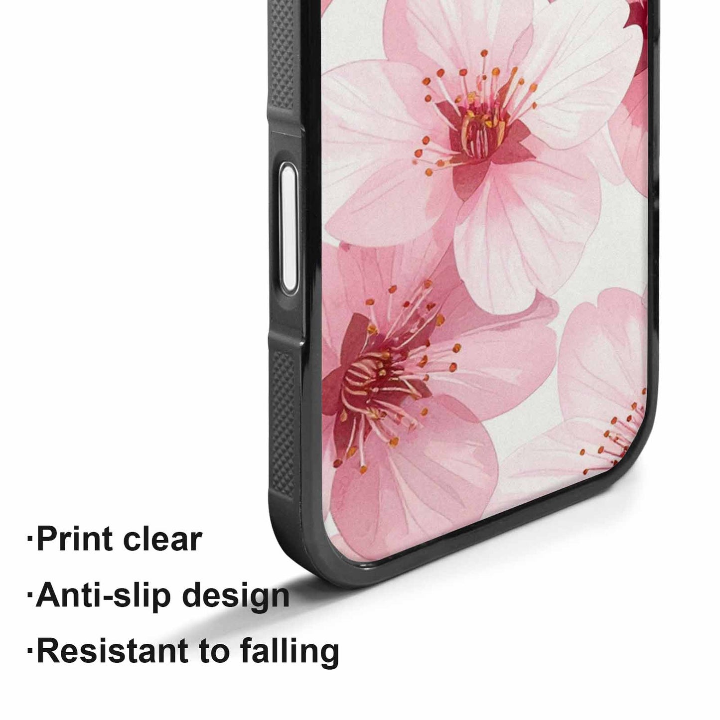 iPhone 17 Case — Japanese Cherry Blossom Pattern, Floral, Personalized Phone Case