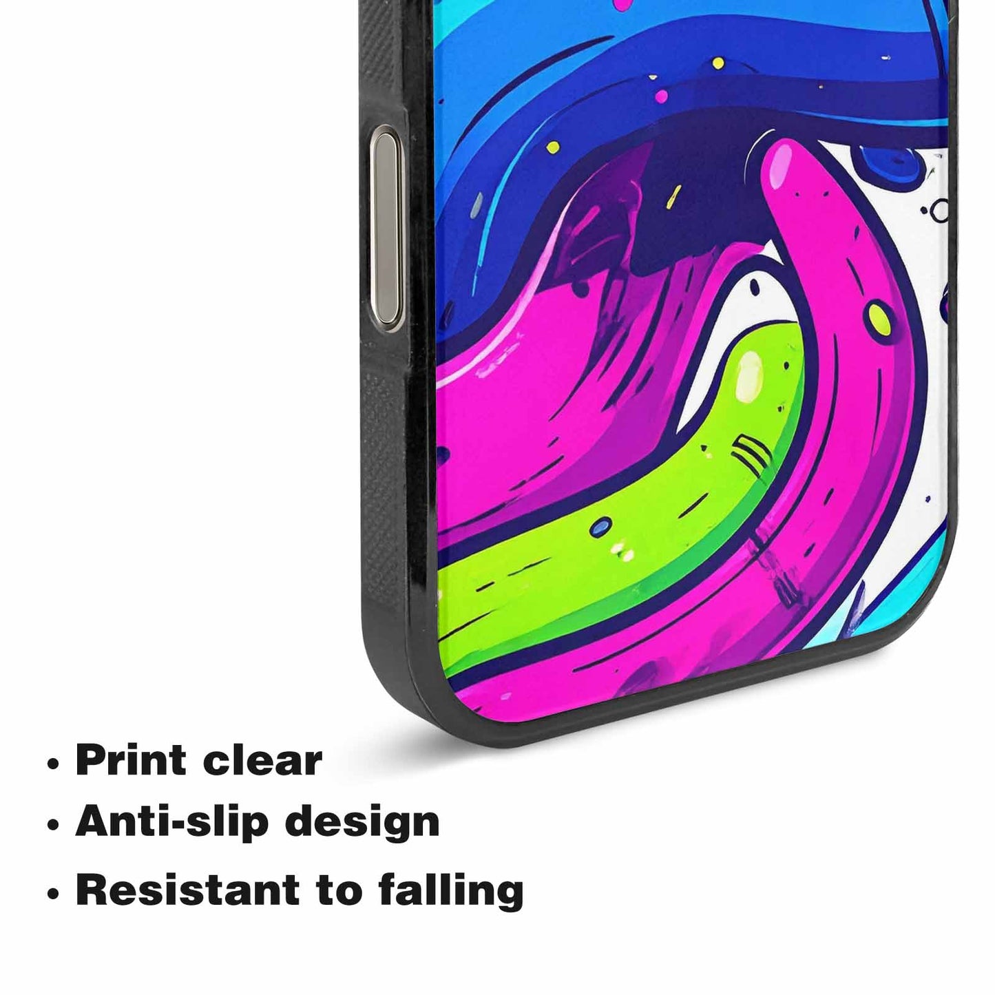 iPhone 16 Pro Max Case — Acid Wash Cartoon, Custom Print Case Cover