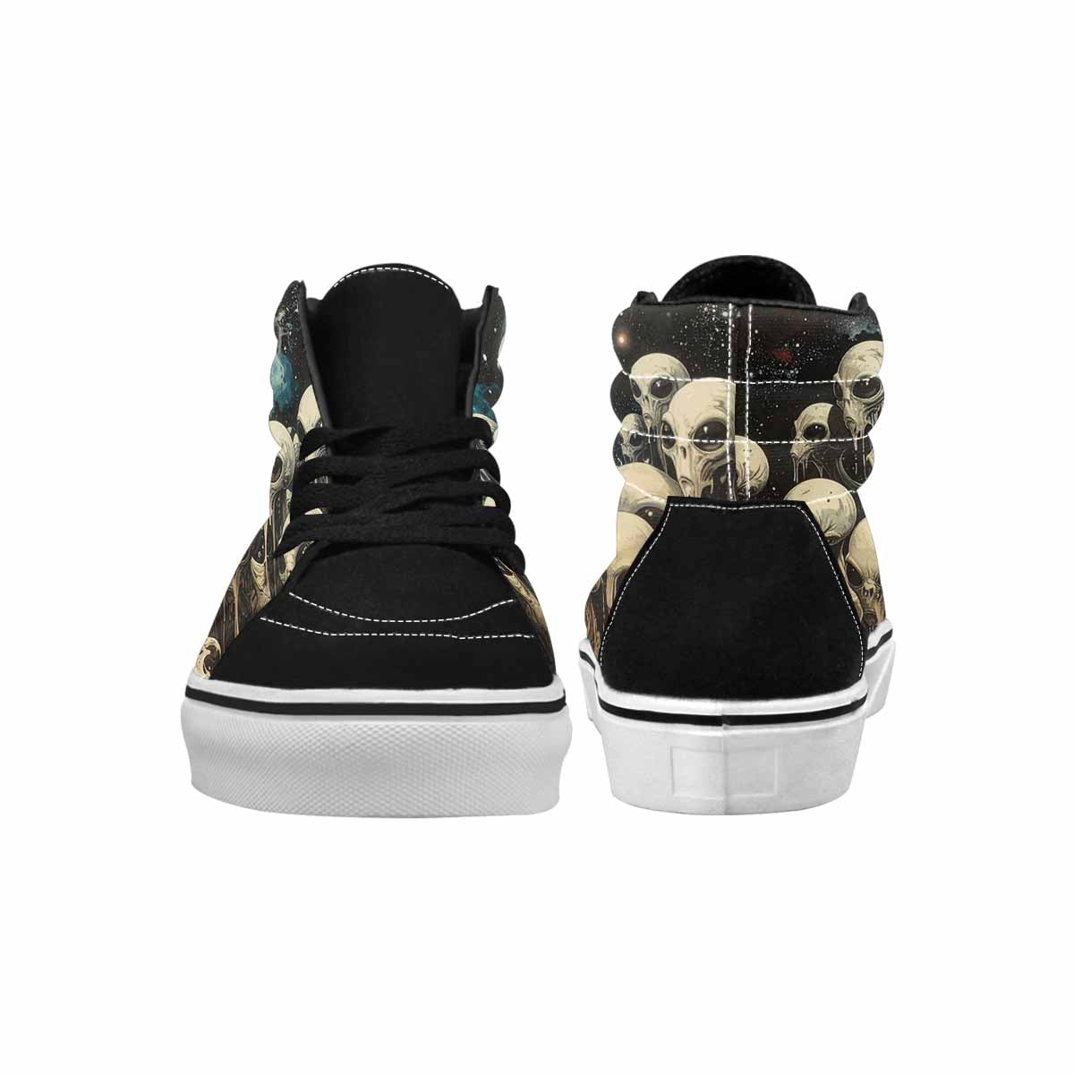 MEN'S Melting Aliens High Top Canvas Dreamcore Custom Shoes