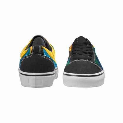 MEN'S Progress Pride Flag Canvas Lace-Up Vibrant Chaos Shoes