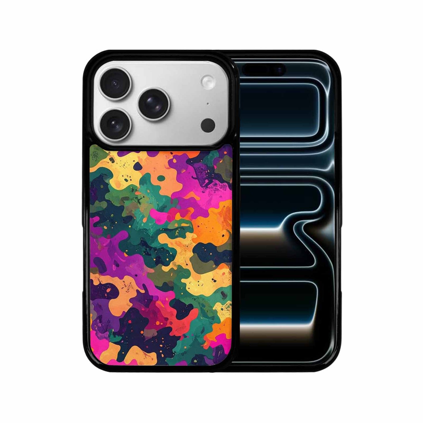 iPhone 17 Pro Case — Small Military Camouflage Blotch Pattern Camo, Customized Protective Case