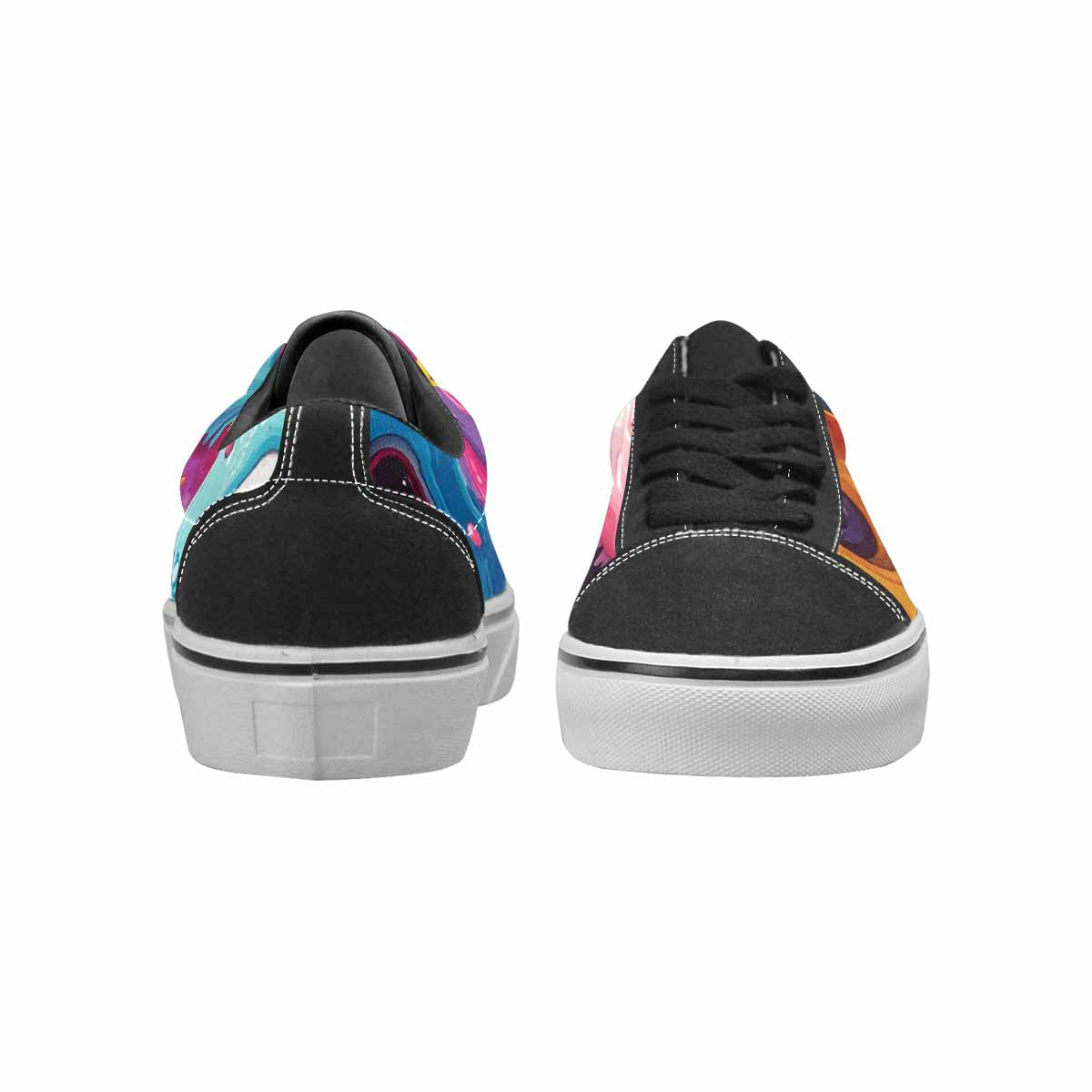 MEN'S Melting Icecream Monster Cherry Canvas Lace-Up Grunge Sneakers