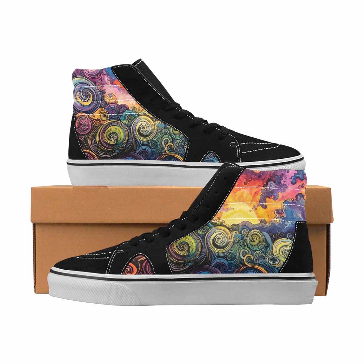 MEN'S Tie Dye High Top Canvas Streetwear Aesthetic Limited Edition Sneakers