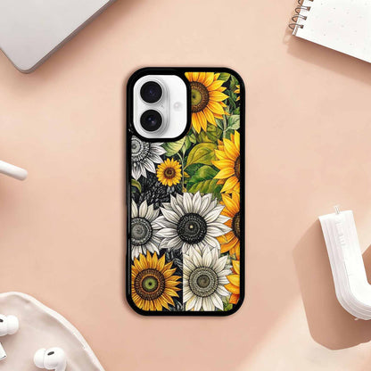 iPhone 17 Case — Small Sunflower Pattern, Randomly Floral, Unique Phone Case Design