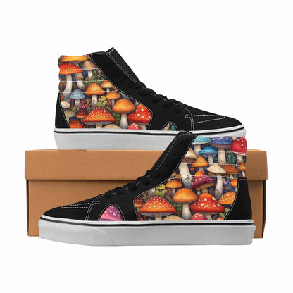 MEN'S Mushrooms High Top Canvas Graphic Print Dreamcore Shoes
