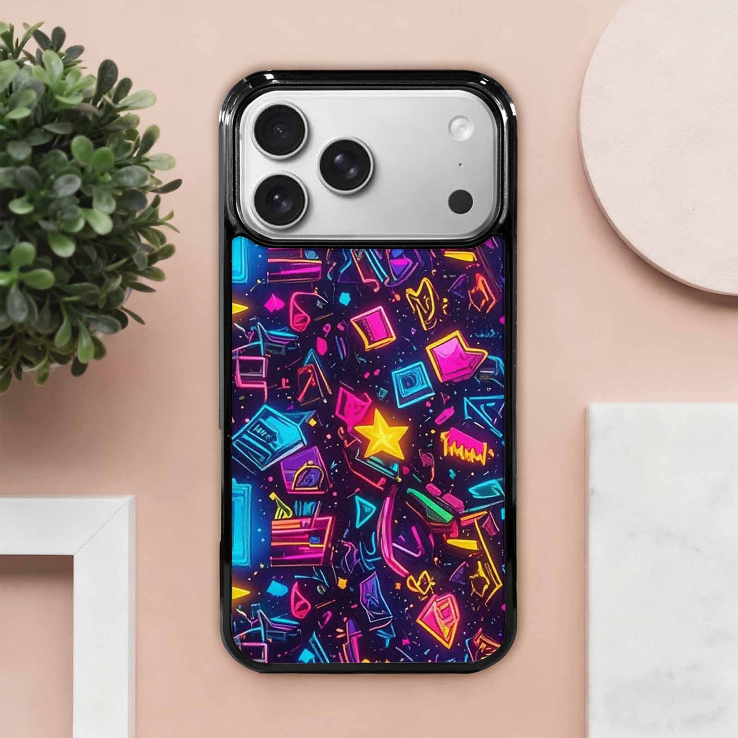 iPhone 17 Pro Max Case — Retro Motif Retro Motifs Retro Vintage, Custom Art Phone Cover