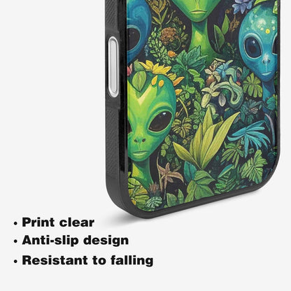 iPhone 16 Plus Case — Aliens Pattern Hundreds Of Sma Giq, Customized Protective Case