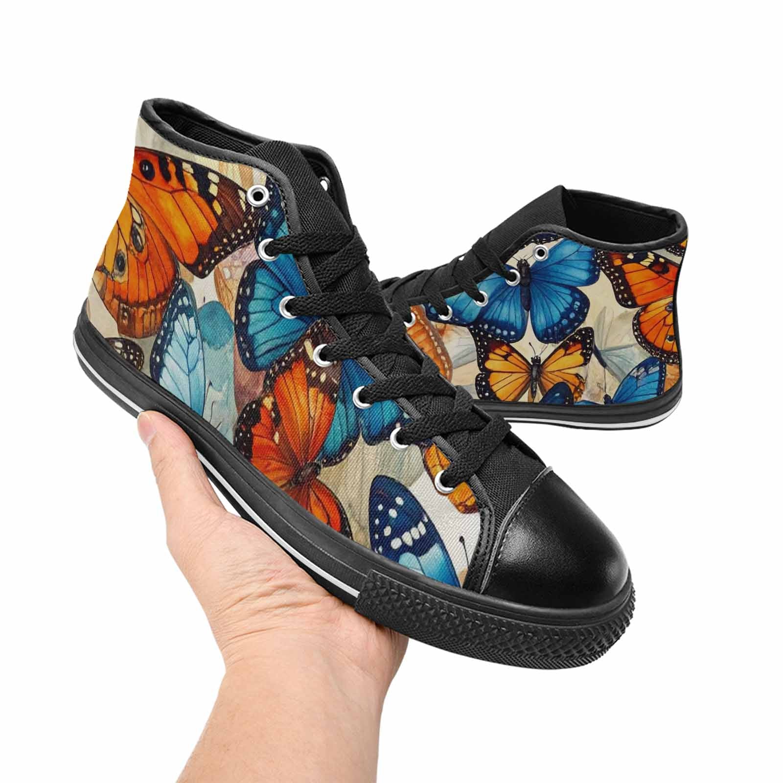 MEN'S Butterfly Wing High Top Canvas Cottagecore Shoes
