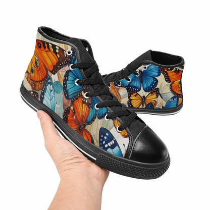 MEN'S Butterfly Wing High Top Canvas Cottagecore Shoes