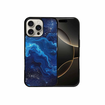 iPhone 16 Pro Max Case — Galaxy Art Blue Starfield Small Galaxy, Custom Made Phone Cover