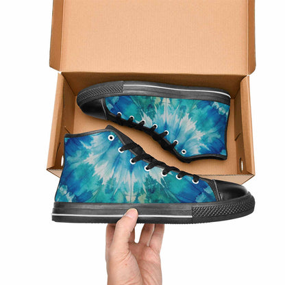 WOMEN'S Tie Dye - High Top Canvas Dark Academia Custom Sneakers