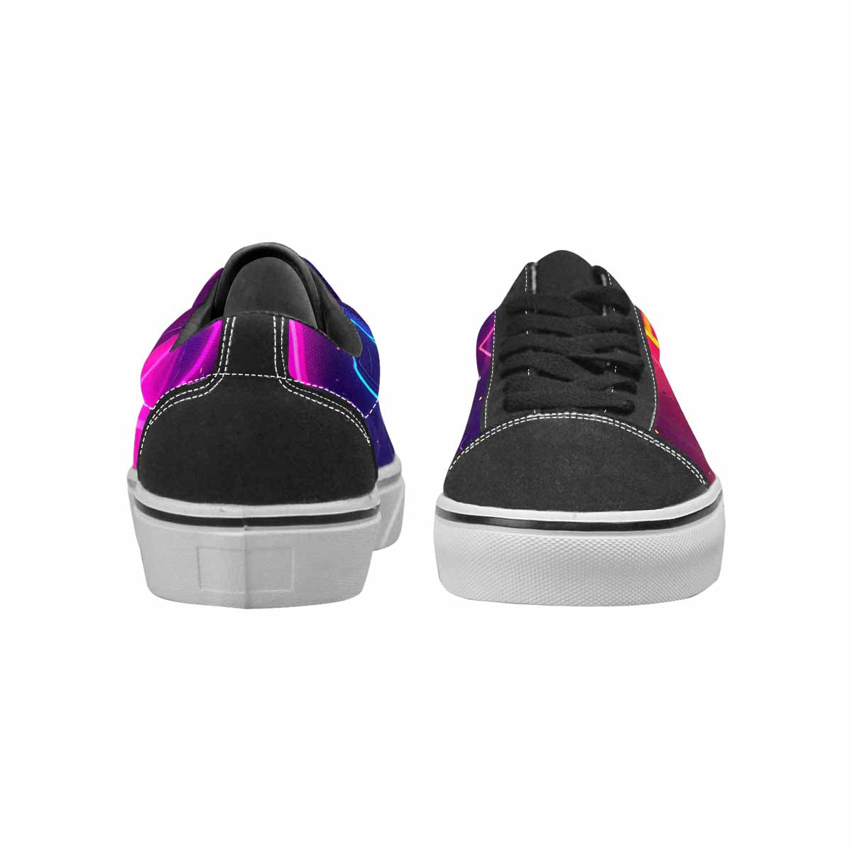 WOMEN'S 80s Retro Motif 80s Lace-Up Canvas Dreamcore Shoes