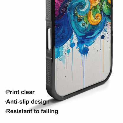 iPhone 17 Case — Tie Dye Swirls (black Tie Dye, Custom Art Phone Cover
