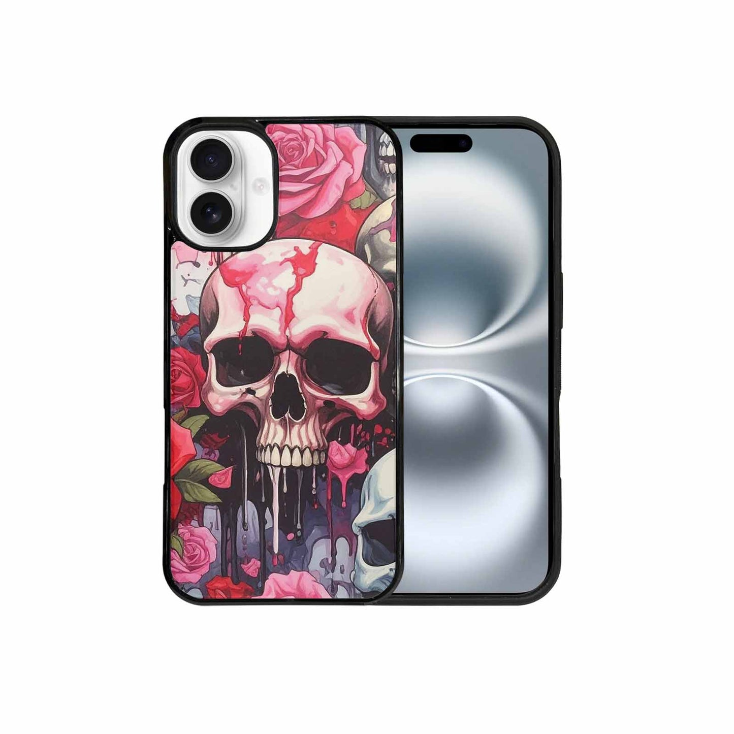 iPhone 16 Plus Case — Skulls And Roses Skulls And Roses, Personalized Phone Case