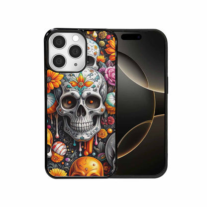 iPhone 15 Pro Max Case — Greyscale Black And White Dark Black, Custom Phone Case