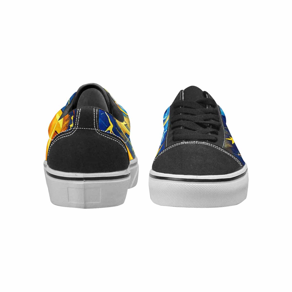 WOMEN'S Lightning Bolt Canvas Lace-Up Grunge Custom Shoes