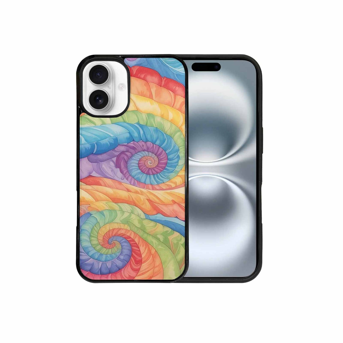 iPhone 16 Plus Case — Tie Dye Swirls Tie Dye Swirls, Personalized Phone Case