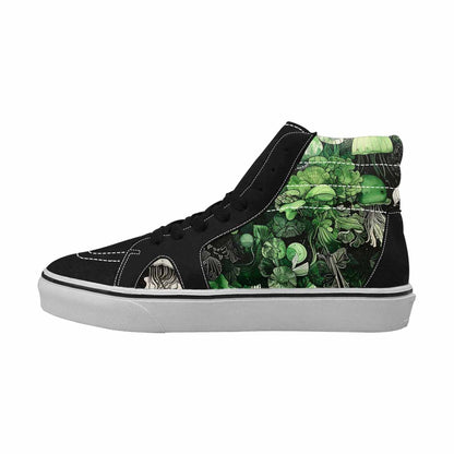 MEN'S Sea Creature Burst High Top Canvas Neon Fantasy Custom Shoes