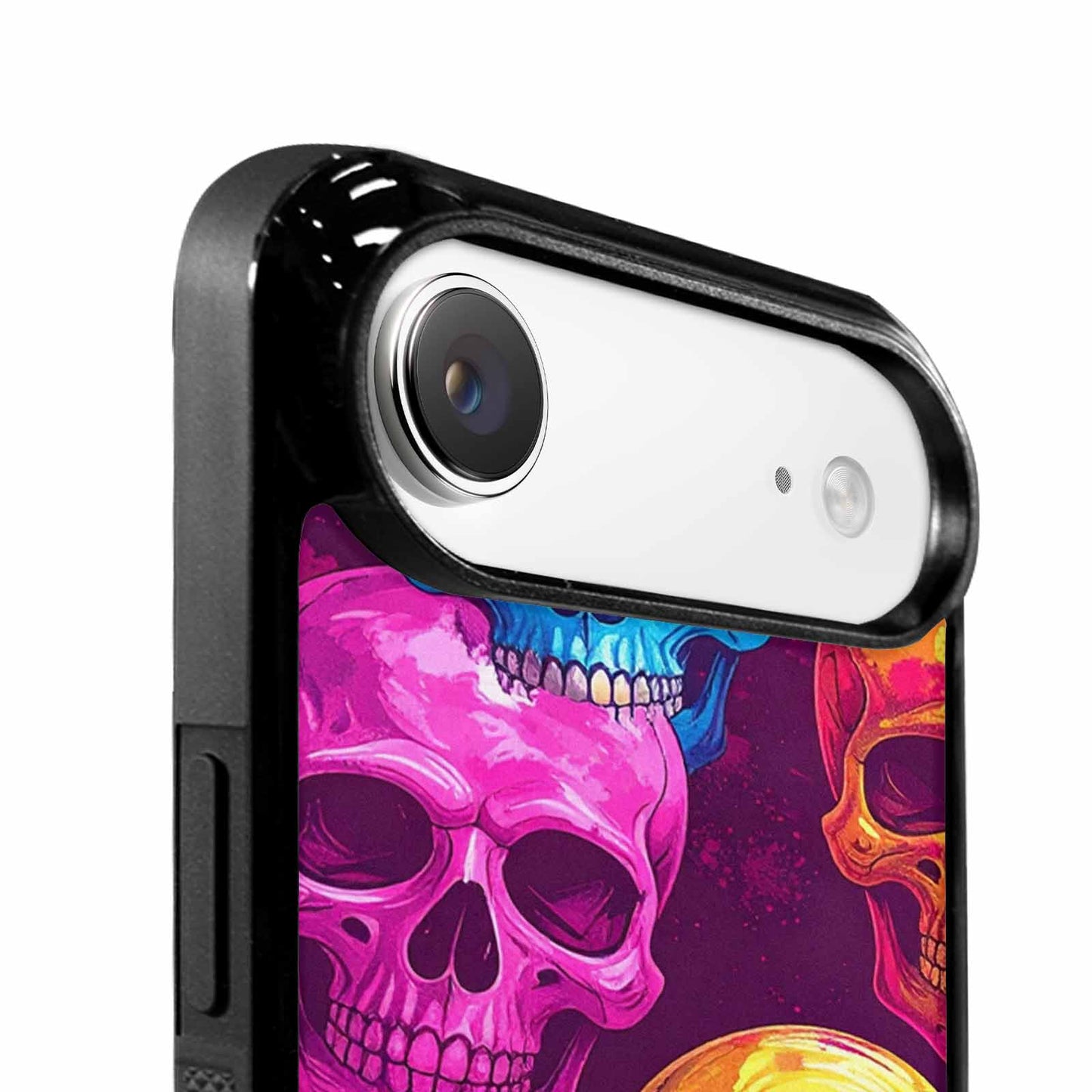 iPhone 17 Air Case — Tie Dye Skull Art Seamless Gothic, Unique Phone Case Design