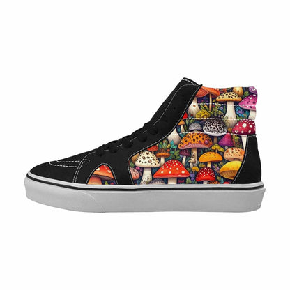 MEN'S Mushrooms High Top Canvas Surreal Custom Shoes
