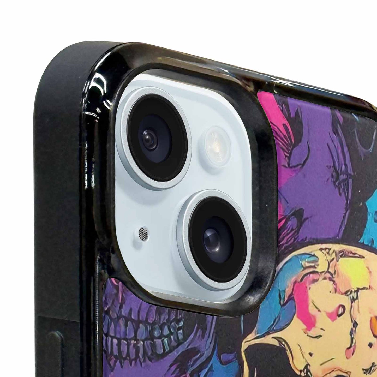 iPhone 15 Case — 1000s Of Skulls Digital Camo Drip, Custom Art Phone Cover