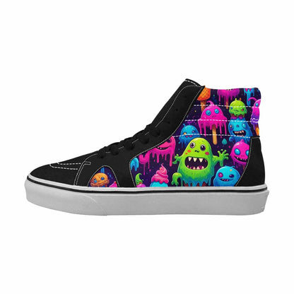 MEN'S Ice Cream Monsters  High Top Canvas Surreal Shoes