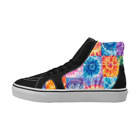 MEN'S Tie Dye Swirl High Top Canvas Grunge Custom Sneakers
