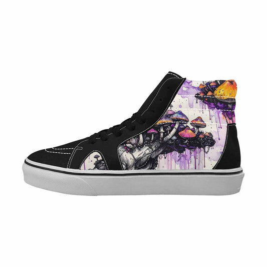 MEN'S Rainbow Drip Mushrooms High Top Canvas Dreamcore Custom Shoes