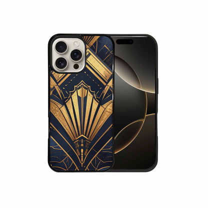 iPhone 16 Pro Max Case — Art Deco Illustration Pattern, Custom Art Phone Cover