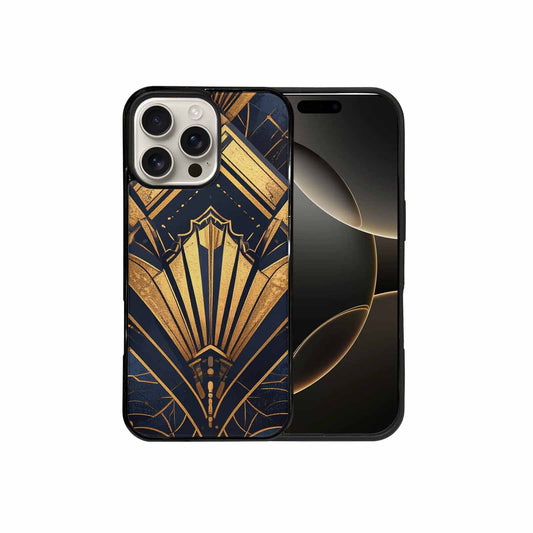 iPhone 16 Pro Max Case — Art Deco Illustration Pattern, Custom Art Phone Cover